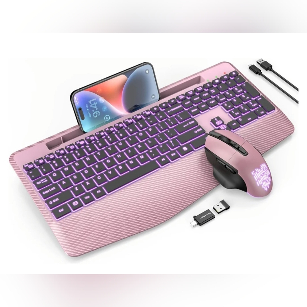 Wireless Keyboard and Mouse Backlits